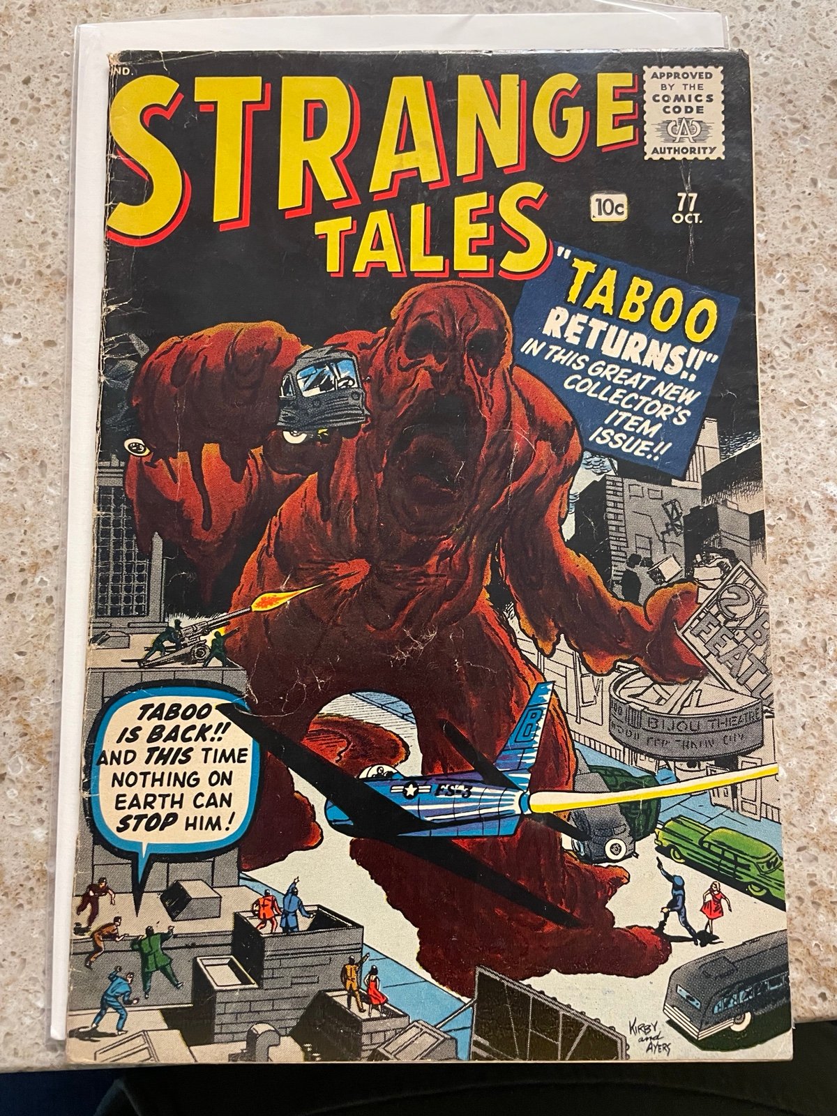 Strange Tales #77 KIRBY Cover TABOO monster 1960. Combined shipping