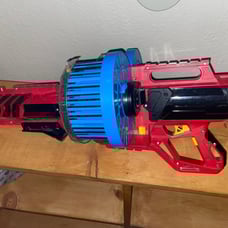 BOOMco Colossal Blitz 72 Round Fully Auto 2 Drum Dart Gun Mattel RARE