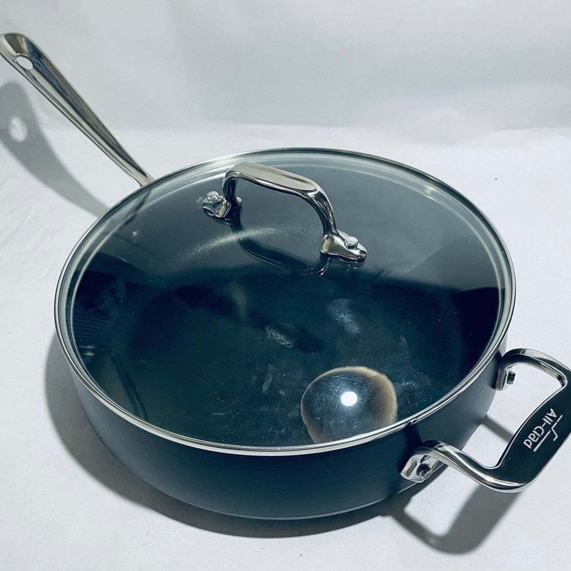 All-Clad HA1 Hard Anodized Nonstick Saute Pan with Lid 4-Qt.