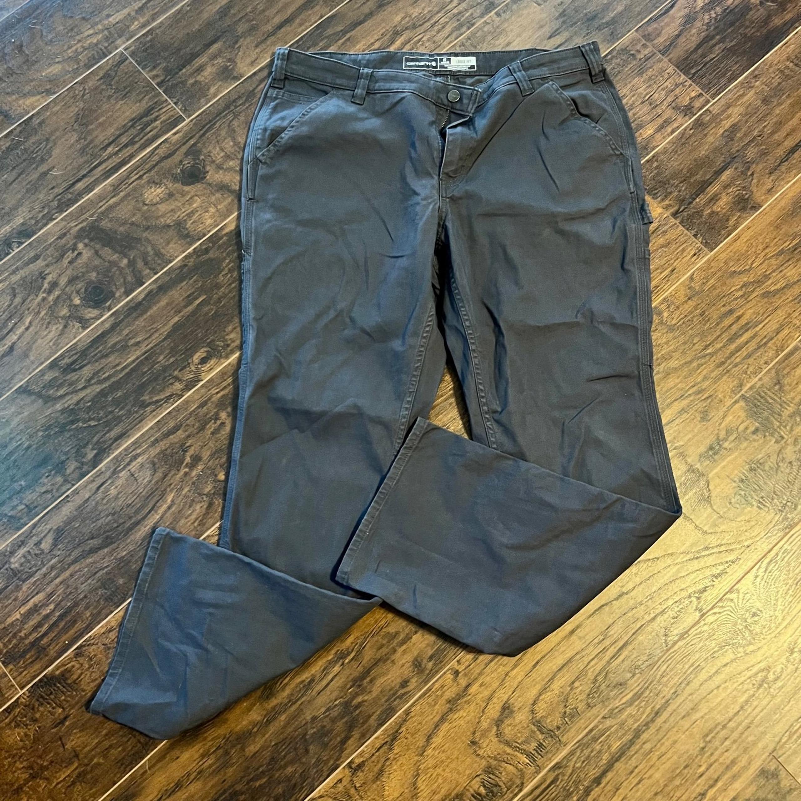 Carhartt BN2080-W Rugged Flex Loose Fit Canvas Work Pant Women's Size 16 Regular