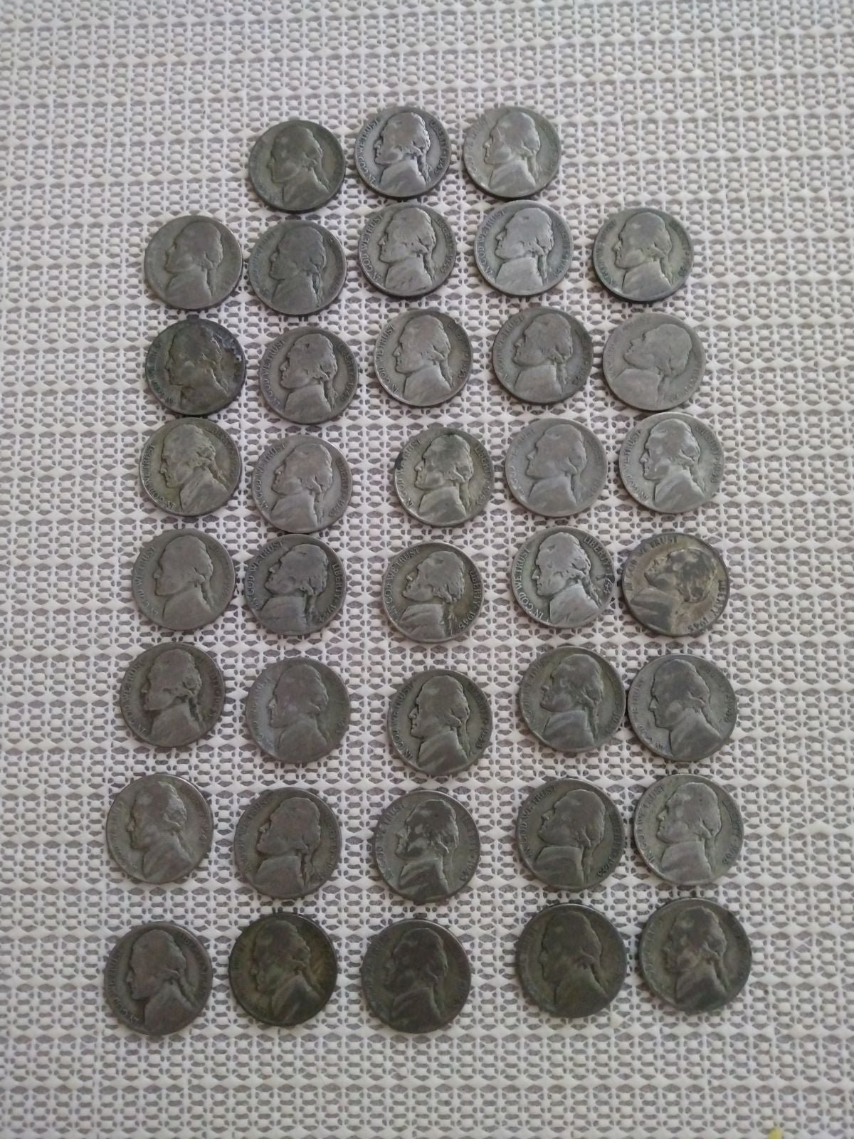 World War 2 Roll of 35% Silver Jefferson Nickels