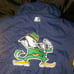 Rare Vintage 90's Notre Dame Fighting Irish Starter Jacket Mens XL Blue