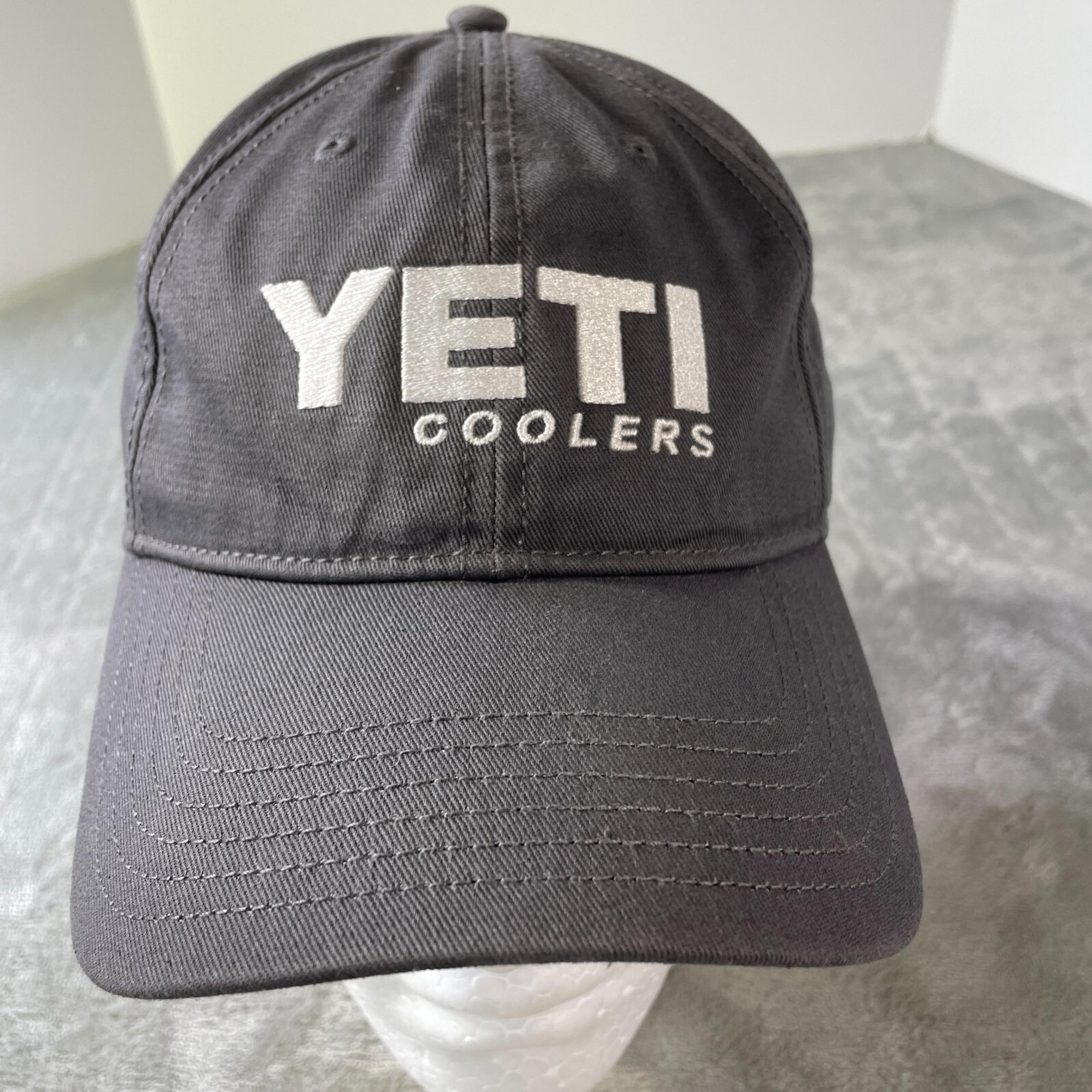 YETI Cap Hat Men One Size Gray Adjustable Outdoor Camping
