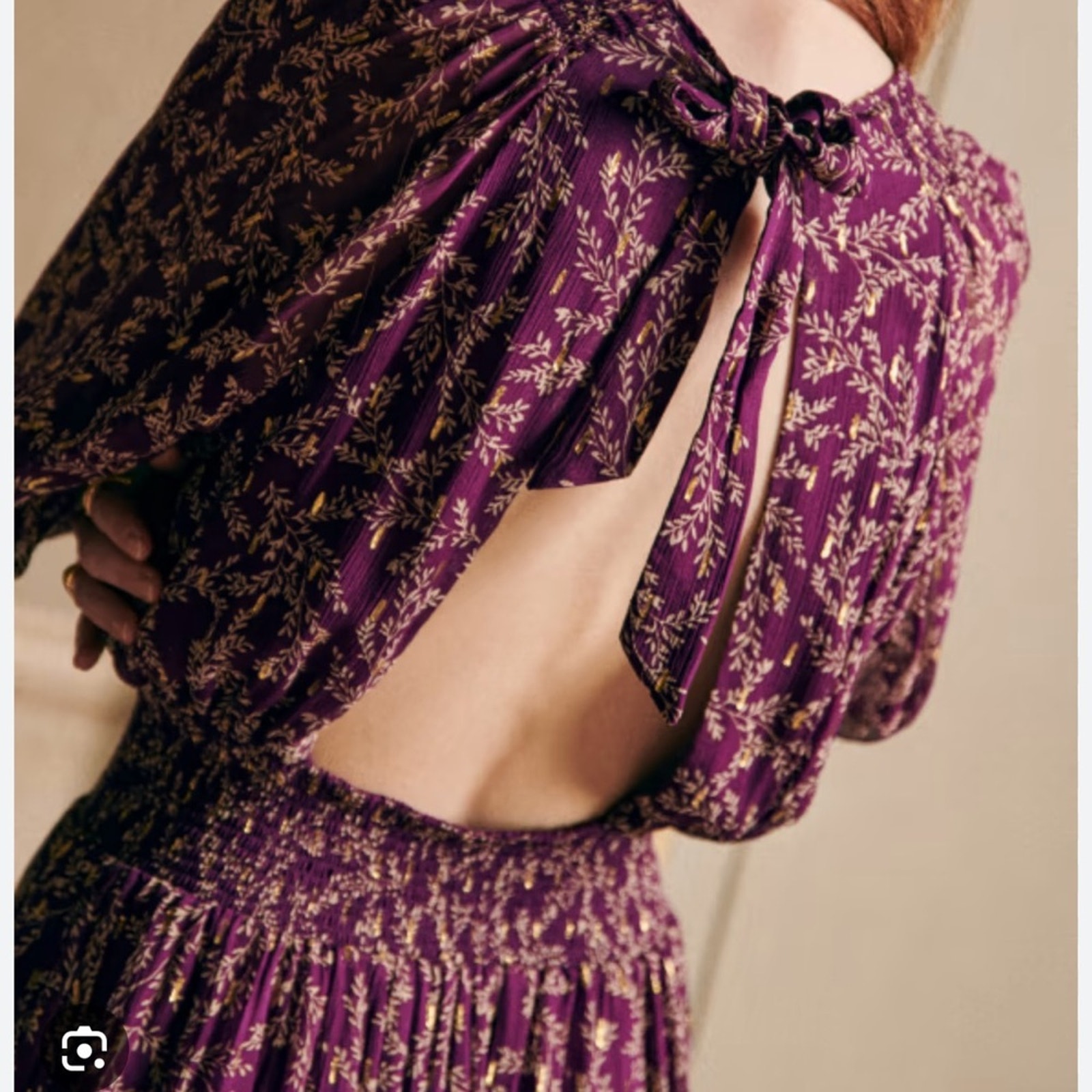 Sezane Priscilla backless dress- NWOT size 36