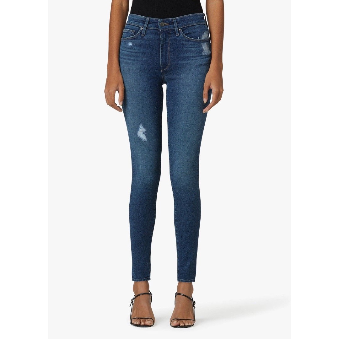 Joe’s Jeans Mid Rise Skinny Ankle Capri Distressed Denim Jeans Size 27