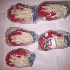 50 pairs ref latex rubber palm gloves