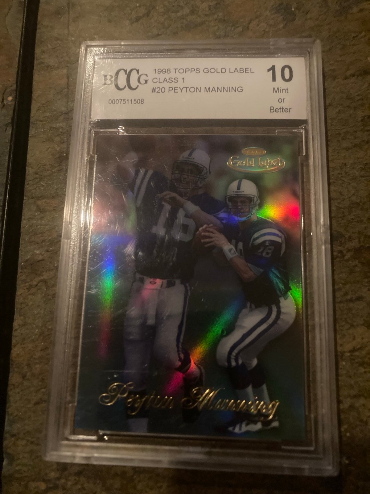 peyton manning rookie
