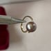 New 925 sterling silver genuine Pearl adjustable ring