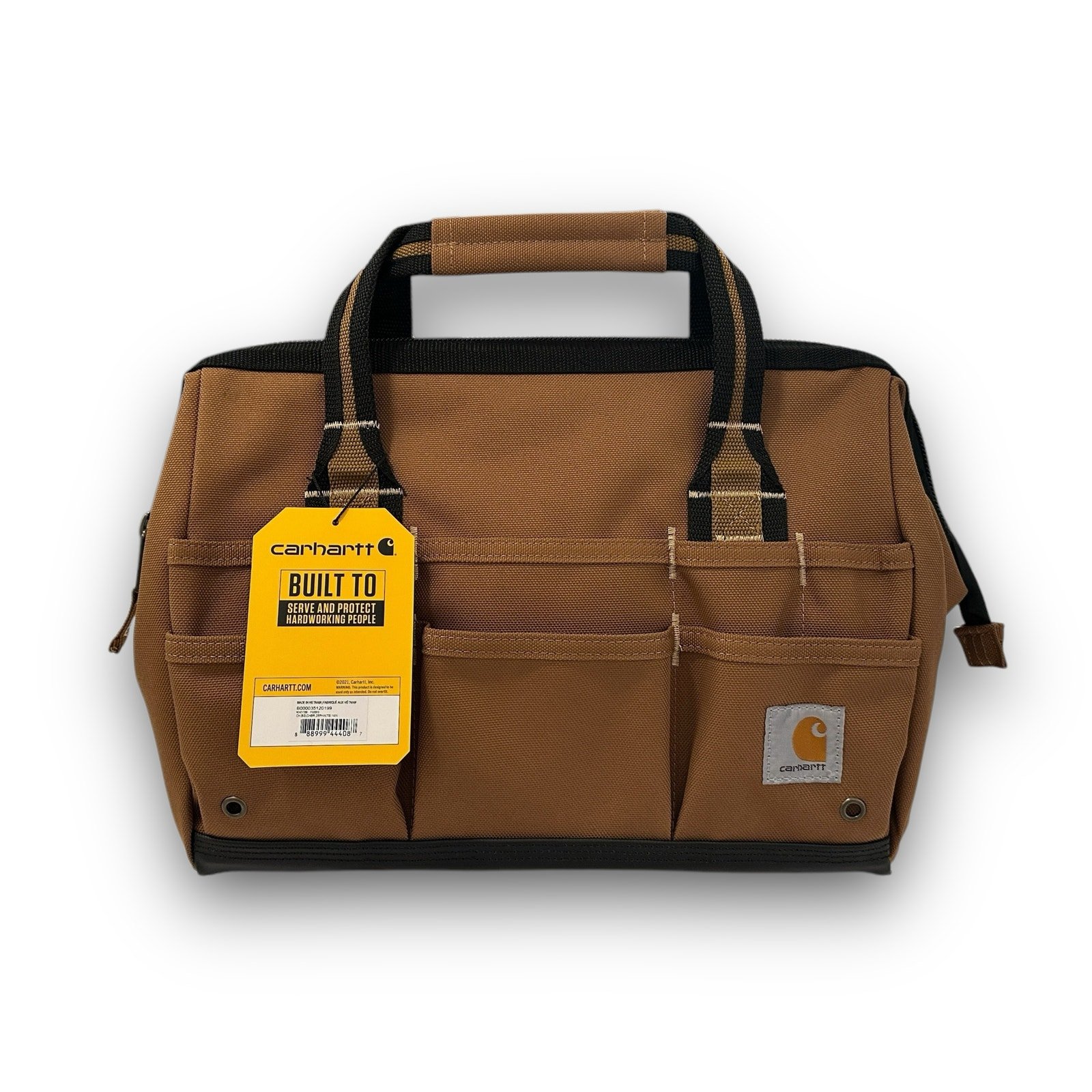 New Carhartt 14 25 Pocket Heavyweight Tool Bag Brown Unisex Housewarming Gift