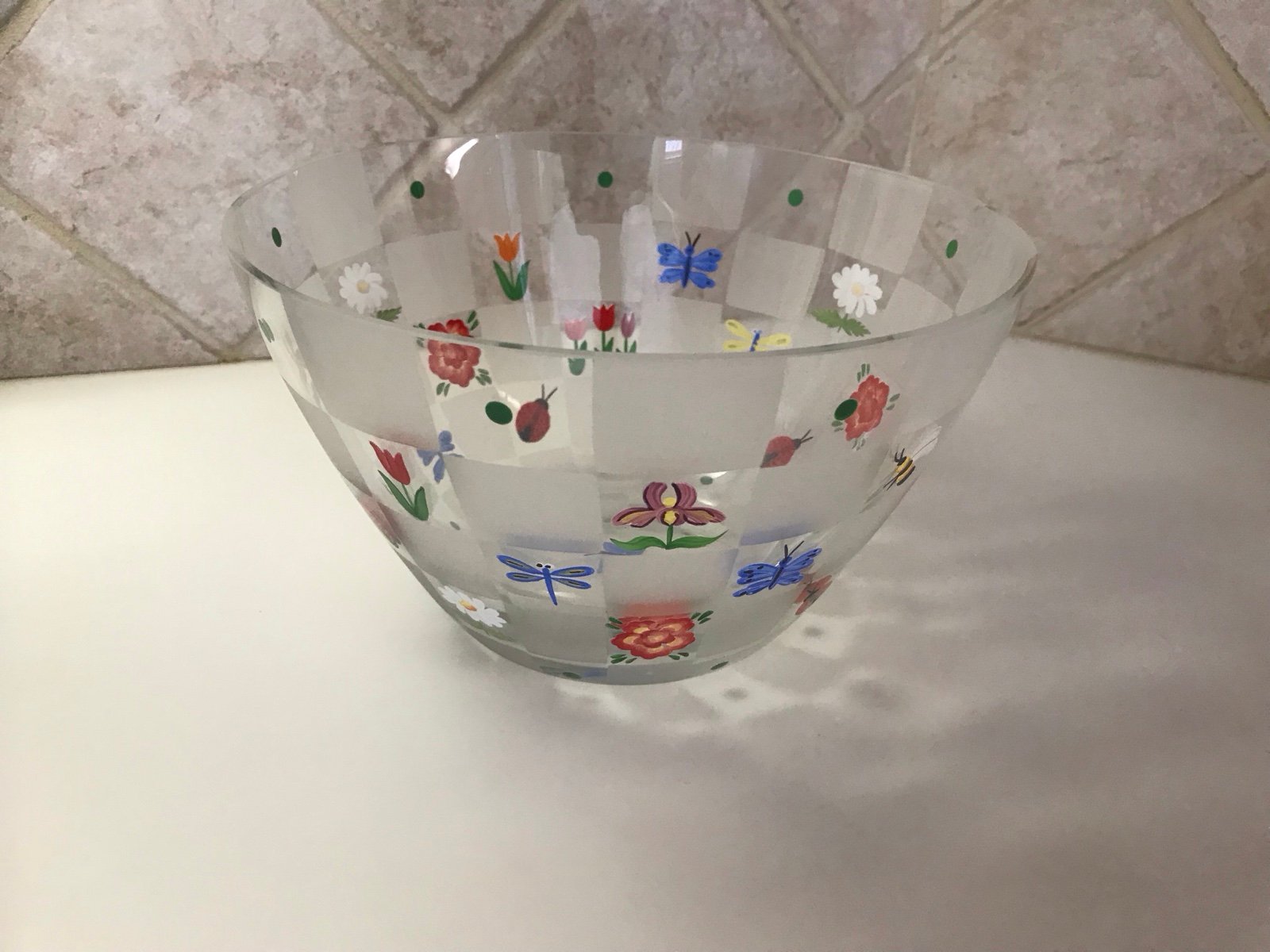 Vintage Lenox Nature’s Splendor Vintage glass bowl (new)