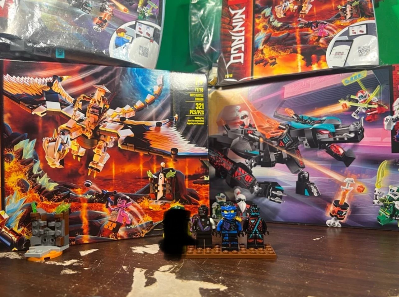 LEGO Ninjago Minifigure Dragon Lot of 2 Wu Battle Dragon, Empire Dragon