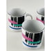 6 Design Concepts Liza by Newcor 1992 Coffee Mugs Vintage Retro Brush Stroke 80s