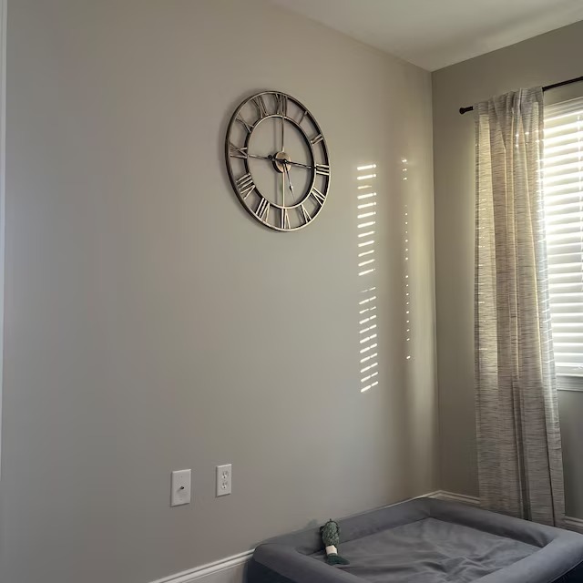 Modern Bronze Roman Numeral Clock, Rustic Clock With Roman Numbers, Large Roman