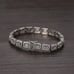 Solid Sterling Silver 8 Womens 2ct Square Diamond Tennis Bracelet NEW Jewelry