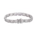 Solid Sterling Silver 8 Womens 2ct Square Diamond Tennis Bracelet NEW Jewelry