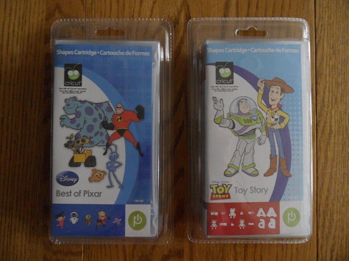 2 NEW Disney / Pixar cricut cartridges! Best of Pixar and Toy Story! FUN Images!