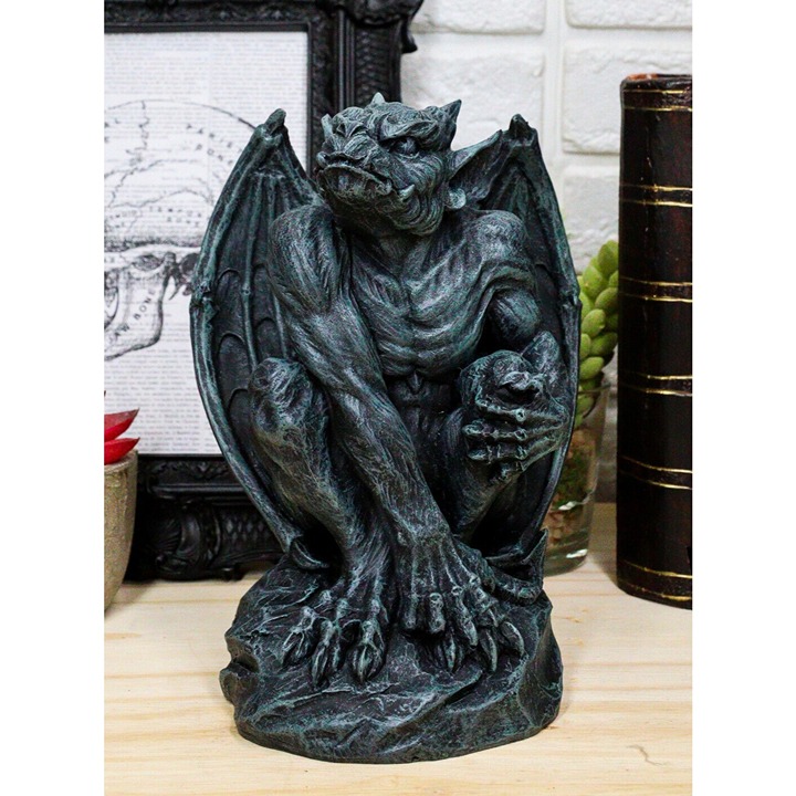 Ebros Winged King Kong Gargoyle Statue Medieval Gothic Figurine 6.5 Tall