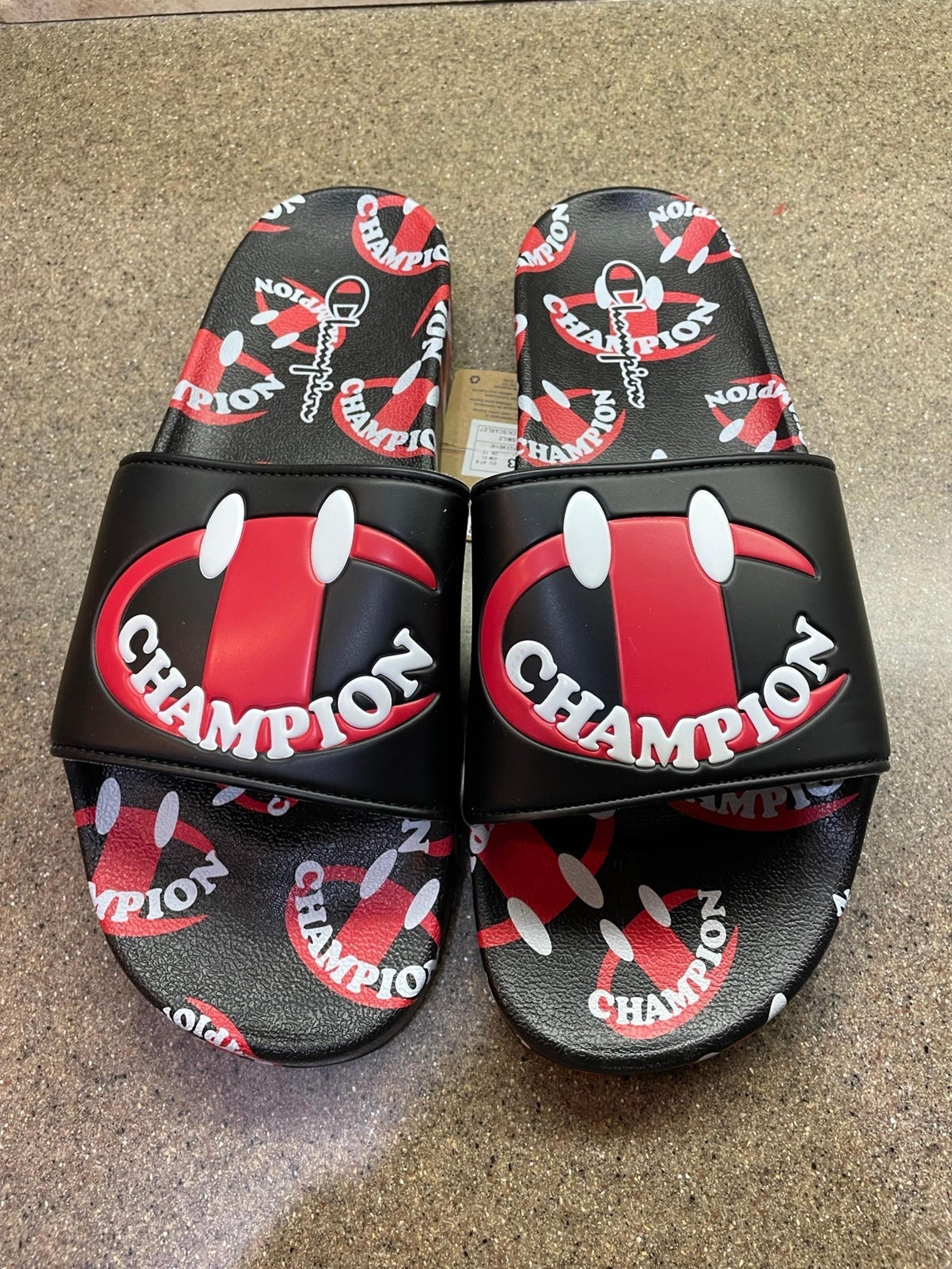 Champion IPO “Smile Slides SlipOn Sandals, Men’s 12