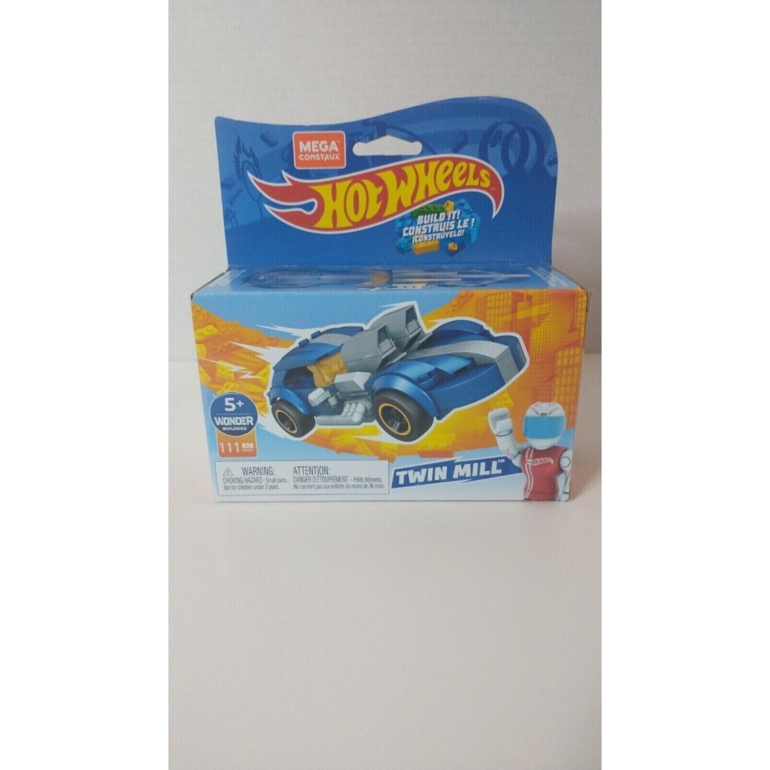 Hot Wheels Mega Construx Twin Mill GVM31 Building Set Ages 5+ New Race Car