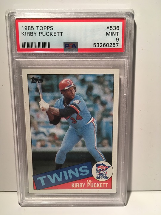 1985 Topps Kirby Puckett RC Rookie Mint PSA 9 #536 HOF Legend
