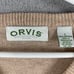 Orvis Sweater Mens L Beige Lambswool Pullover V-Neck Knit Long Sleeve