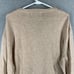 Orvis Sweater Mens L Beige Lambswool Pullover V-Neck Knit Long Sleeve