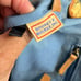 Vintage Dooney & Bourke Logo Y2K Rainbow Color Leather Trim Shoulder Purse M-11
