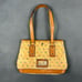 Vintage Dooney & Bourke Logo Y2K Rainbow Color Leather Trim Shoulder Purse M-11
