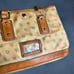Vintage Dooney & Bourke Logo Y2K Rainbow Color Leather Trim Shoulder Purse M-11