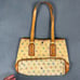 Vintage Dooney & Bourke Logo Y2K Rainbow Color Leather Trim Shoulder Purse M-11