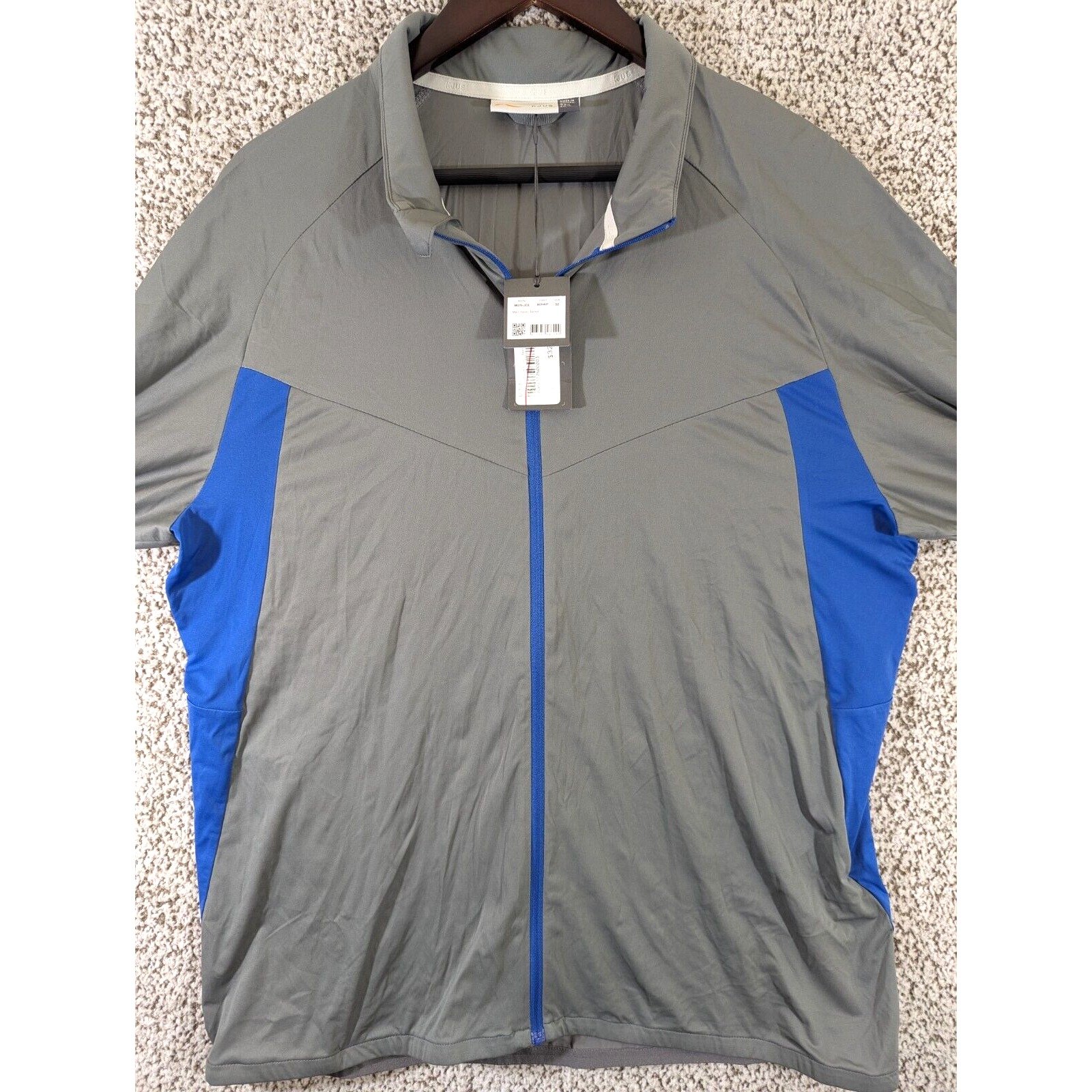 KJUS DORIAN JACKET Men's Size 52 Large Gray and Blue NWT Style MG15-J03