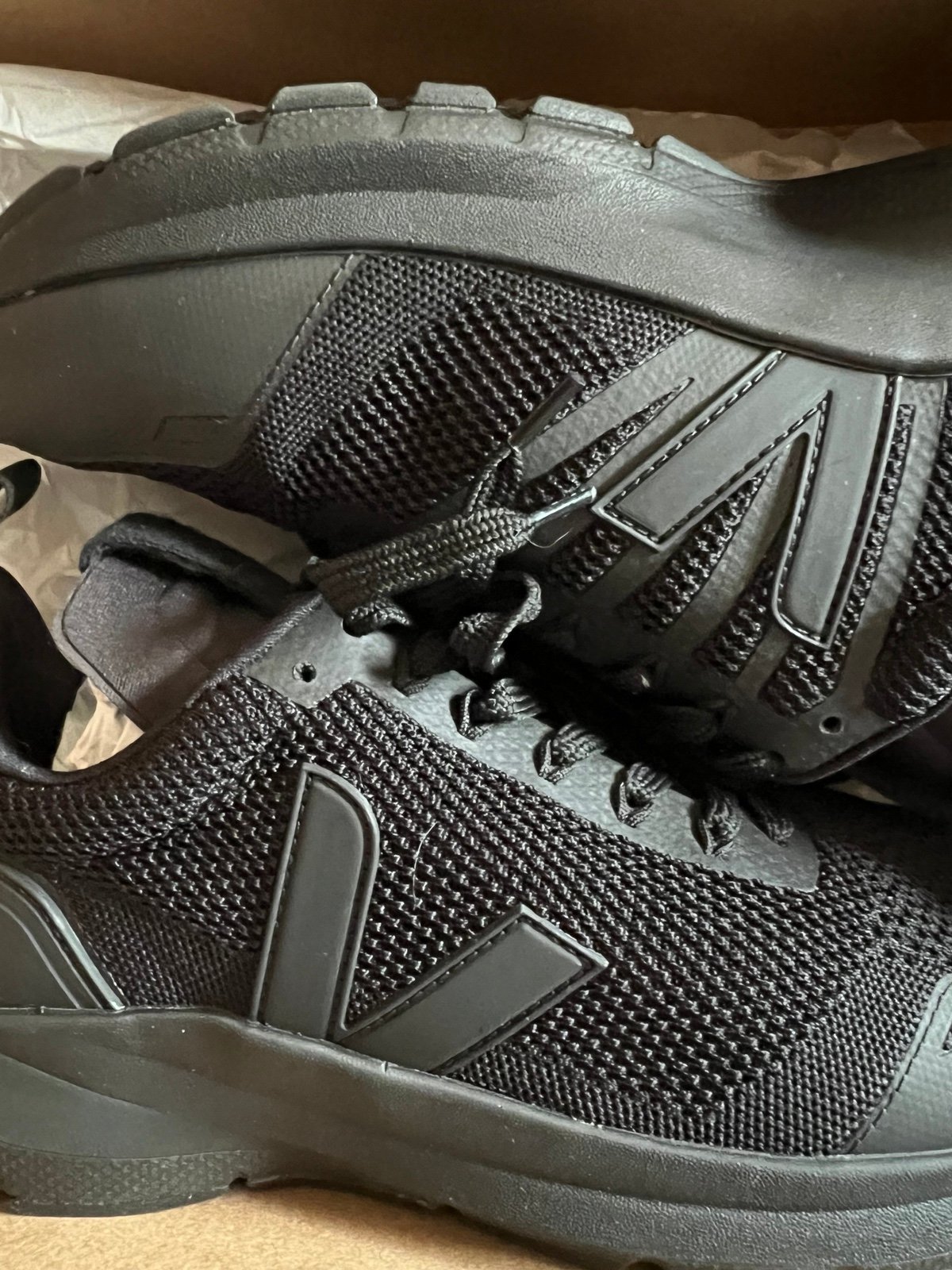 Rick Owen’s Veja black runners 9.5