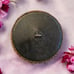 Vintage Victorian Rare Brass Picture Button Fanny Davenport with Parasol & Apple