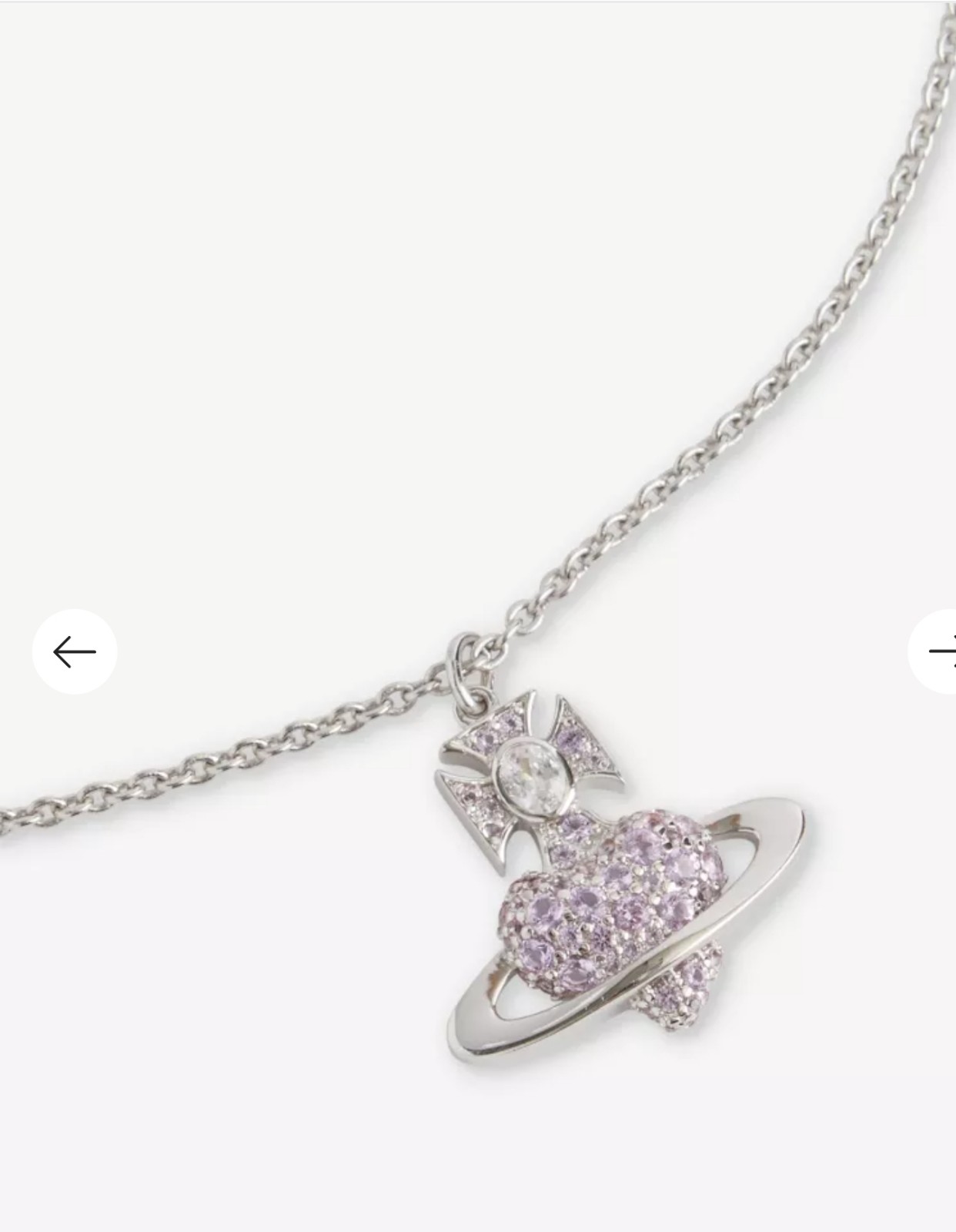 ★Vivienne Westwood★ Vivienne Westwood Women's AGNATHA Brac Vivienne Westwood Agnatha Brass and Cubic Zirconia Pendant