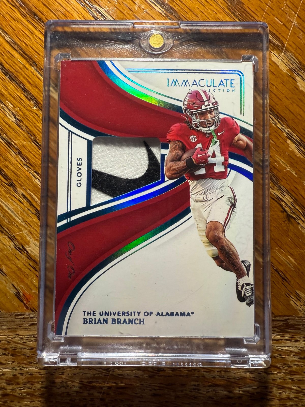 2023 Panini Immaculate Brian Branch Nike Logo Patch Rookie Card
