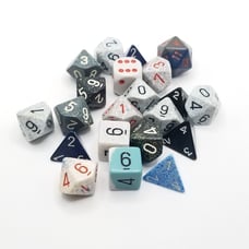 Dice Lot Role Playing D&D Dice Gray/Blue D20 D10 D8 D6 D4 Dungeons & Dragons DND