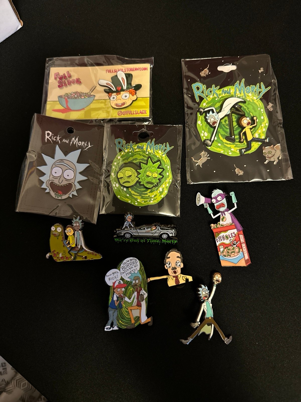 Rick and Morty pin lot