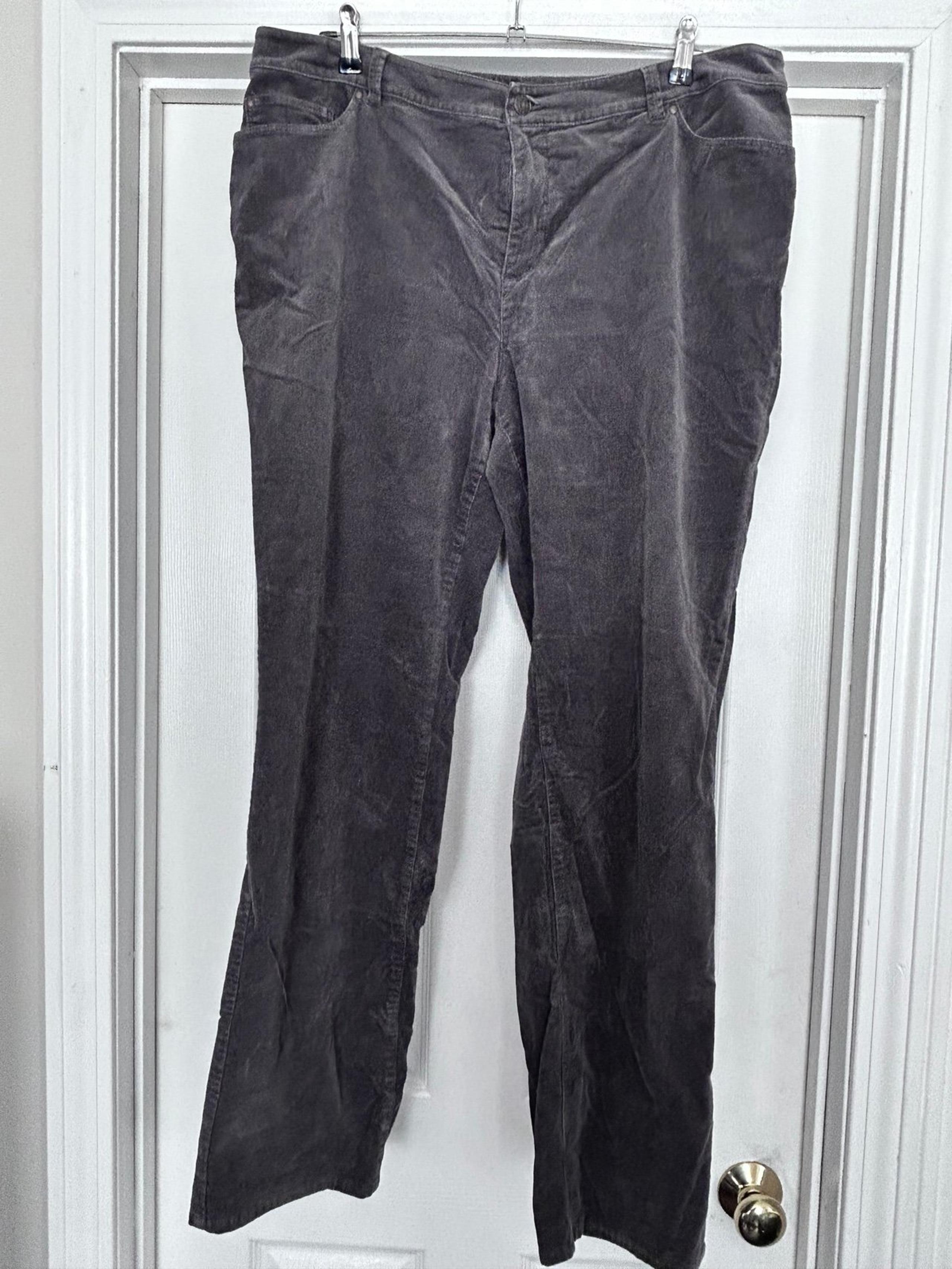 CHARTER CLUB grey corduroy jeans 16w