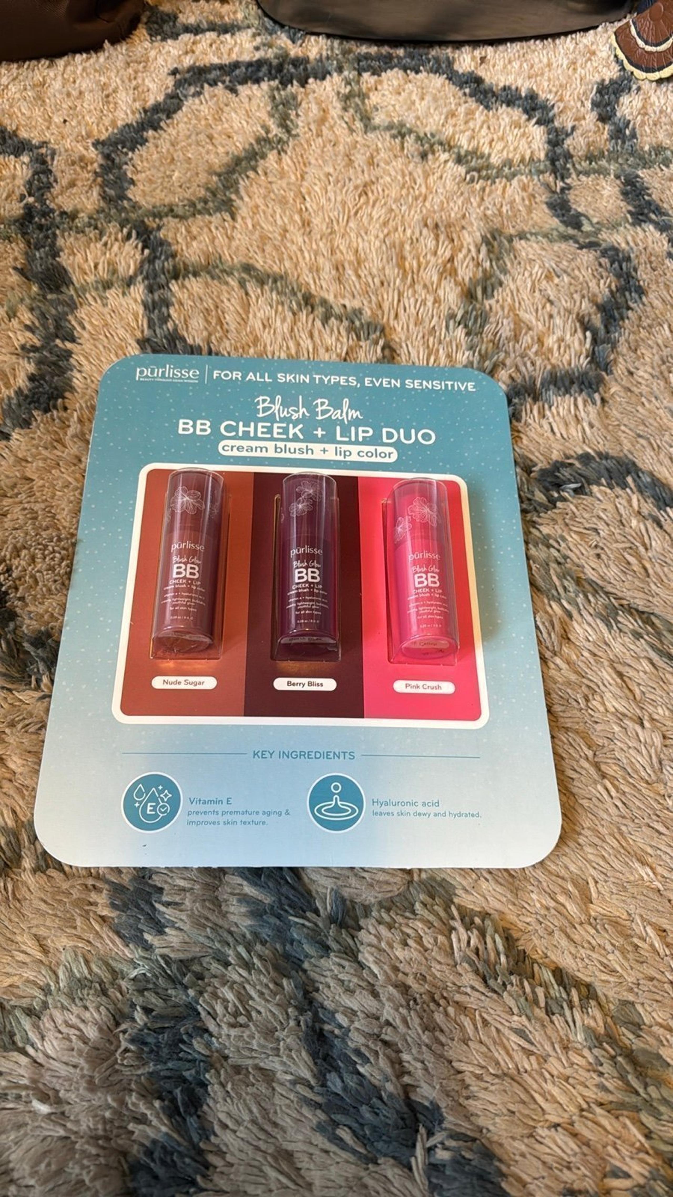 Blush balm BB cheek + lip duo set of 3