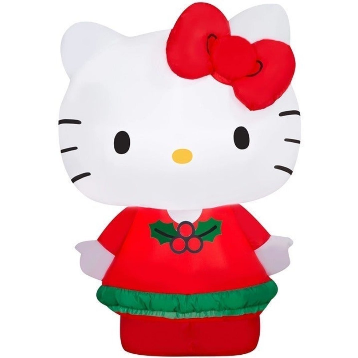 Airblown Inflatables Christmas Hello Kitty with Red Dress Sanrio Decoration