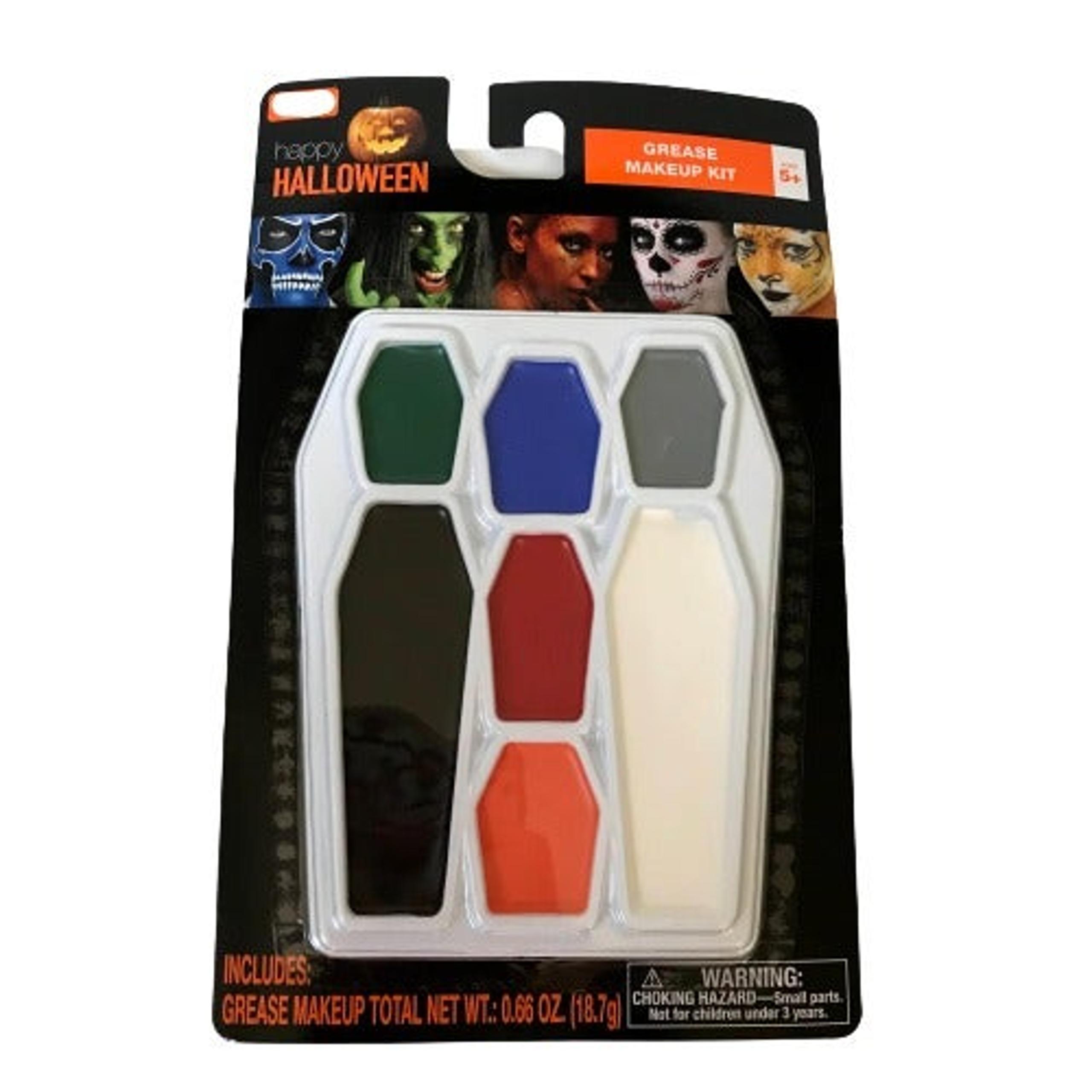 Halloween Grease Makeup Kit Colored Face Paint Set Clown Monster Vampire Costume