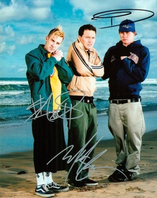 Blink 182 Signed 8x10 Photo