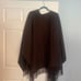 Deep brown cashmere shall