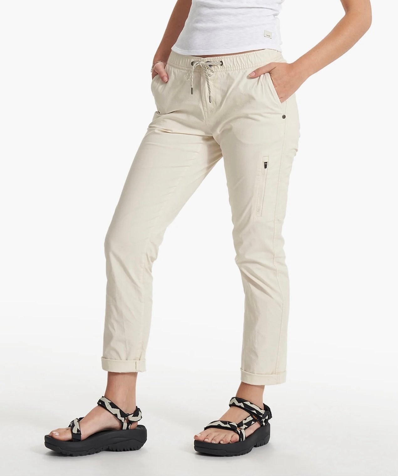Vuori Women’s size XXL Milkweed DuraTerra Ripstop Drawstrings Hiking Pants NWT