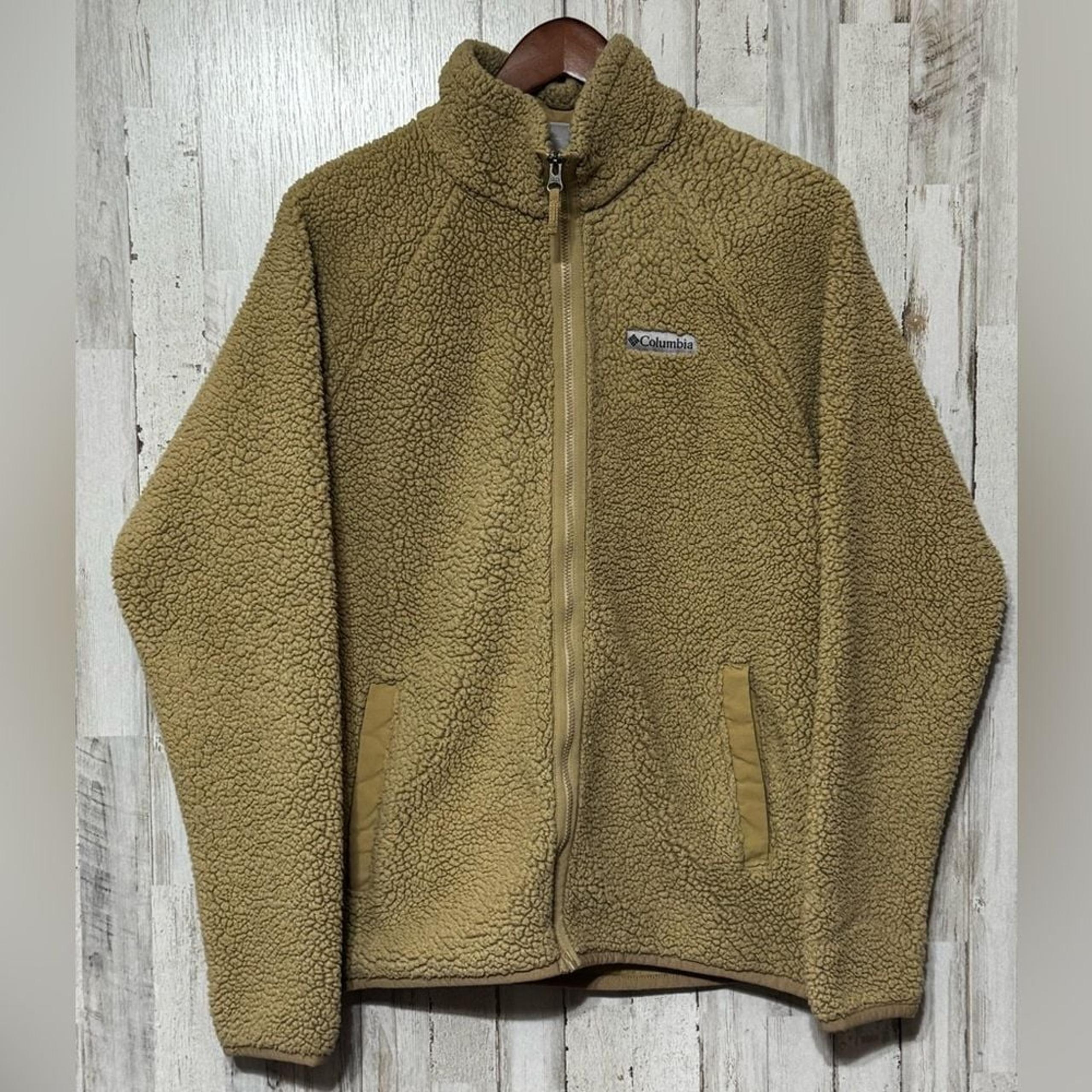 Columbia Fleece Full Zip Sweater Medium