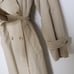 SAM EDELMAN NEW Airy Touch Trench Coat Double Breasted Heather Sand Women's M