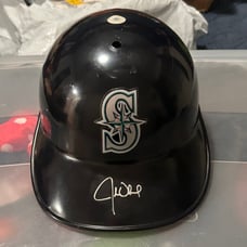 John Olerud Autograph Fielding Helmet