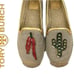 TORY BURCH SANTE FE DESERT ESPADRILLE SLIP ON FLATS CACTUS + CHILLI PEPPER 9.5