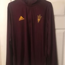 Arizona state adidas 1/4 zip long shirt large
