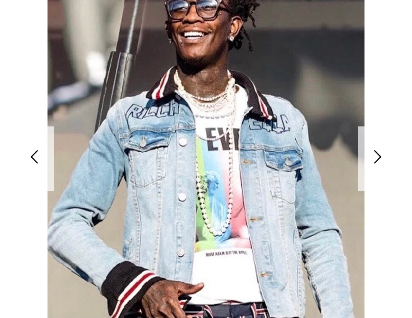 Ricchezza Trust Issues Denim Jacket